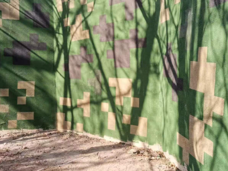 宁波外墙围迷彩喷涂 聚焦工业园区围墙